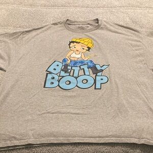 Gray Betty Boop Graphic T-Shirt